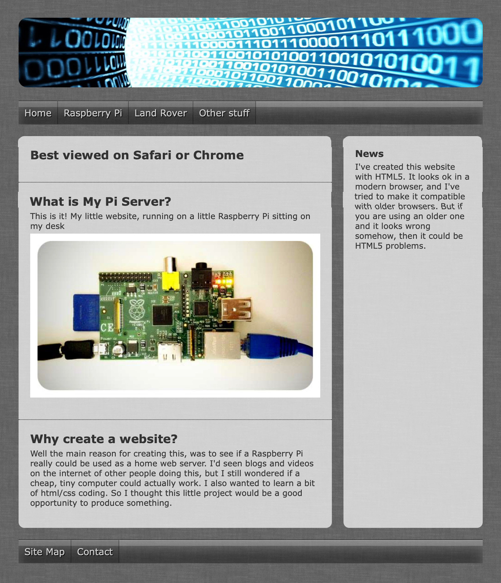 My old website